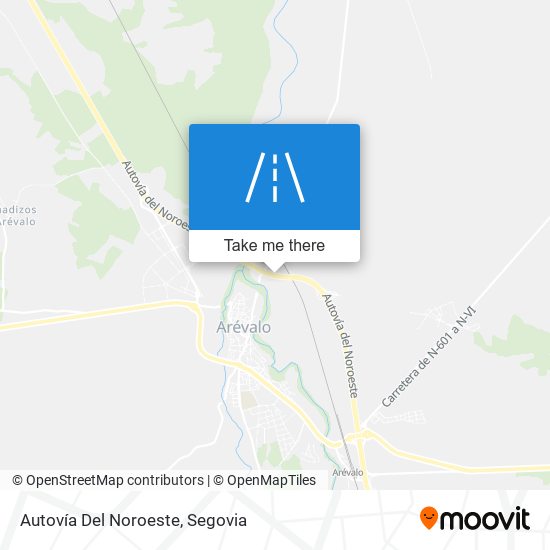 Autovía Del Noroeste map