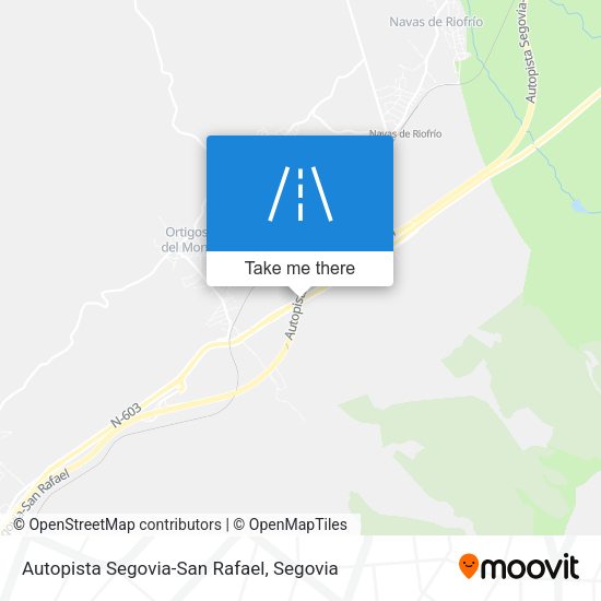 Autopista Segovia-San Rafael map