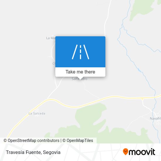 Travesía Fuente map