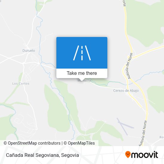Cañada Real Segoviana map