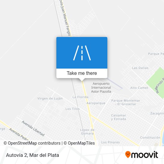 Mapa de Autovía 2