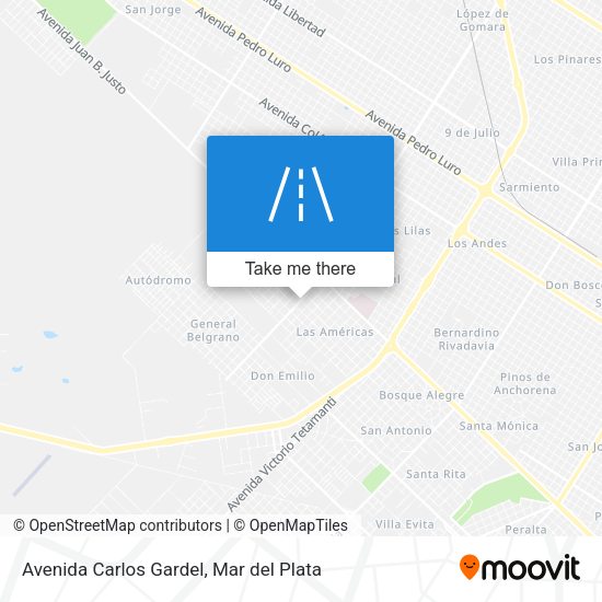 Avenida Carlos Gardel map