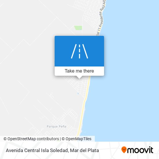 Mapa de Avenida Central Isla Soledad