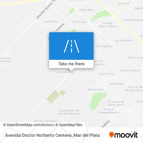 Mapa de Avenida Doctor Norberto Centeno