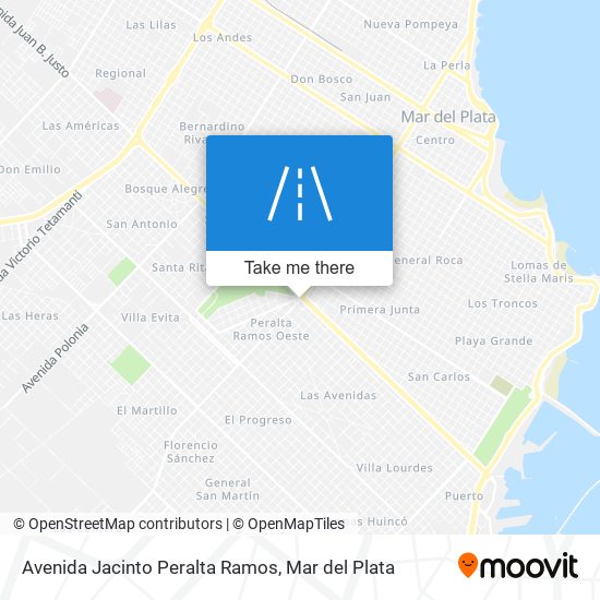 Avenida Jacinto Peralta Ramos map