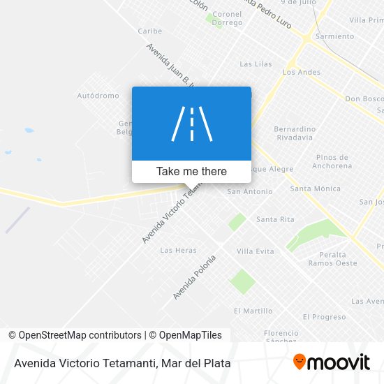 Avenida Victorio Tetamanti map