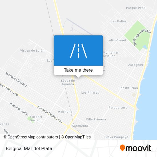 Mapa de Bélgica