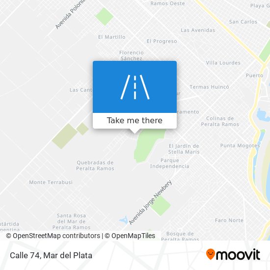 Calle 74 map