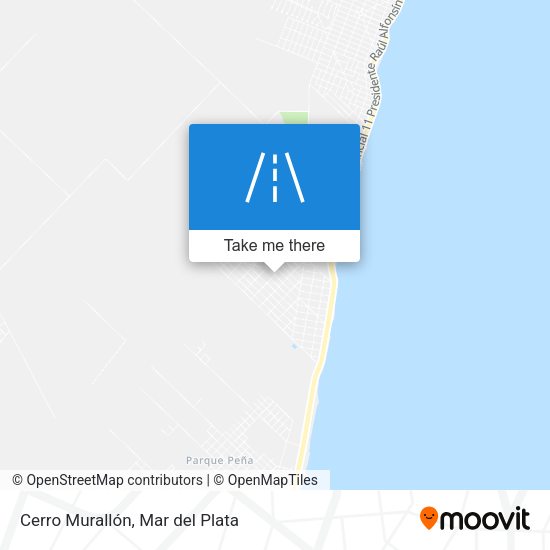 Cerro Murallón map