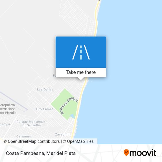 Mapa de Costa Pampeana