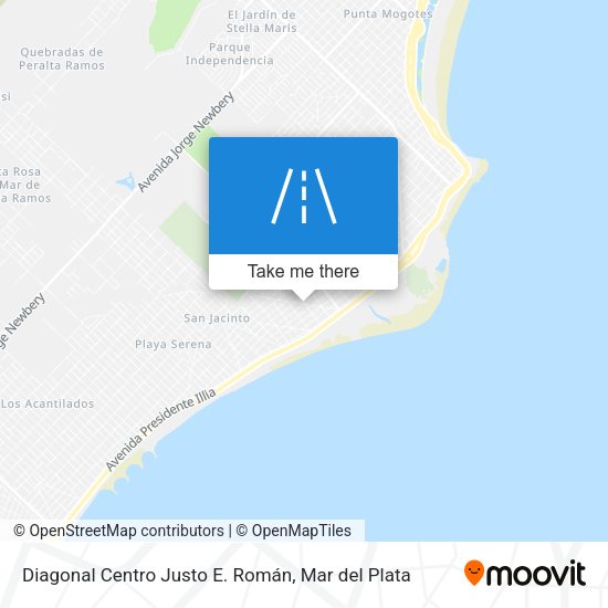 Mapa de Diagonal Centro Justo E. Román
