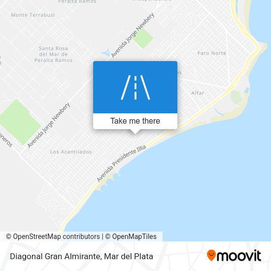 Diagonal Gran Almirante map