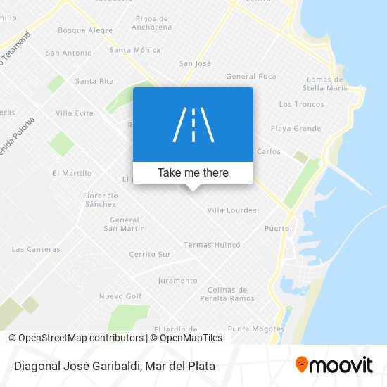 Diagonal José Garibaldi map