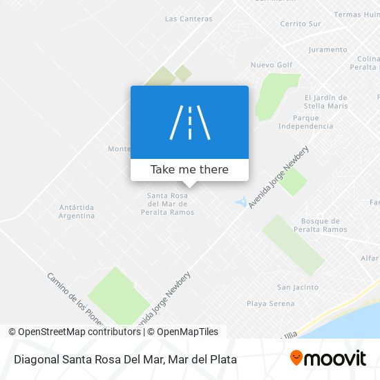 Diagonal Santa Rosa Del Mar map