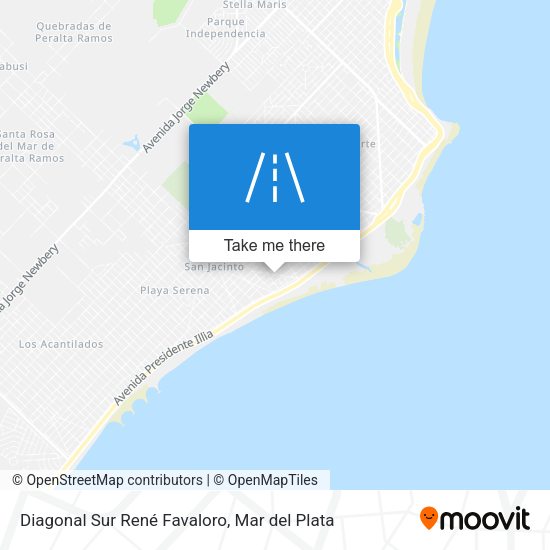 Mapa de Diagonal Sur René Favaloro