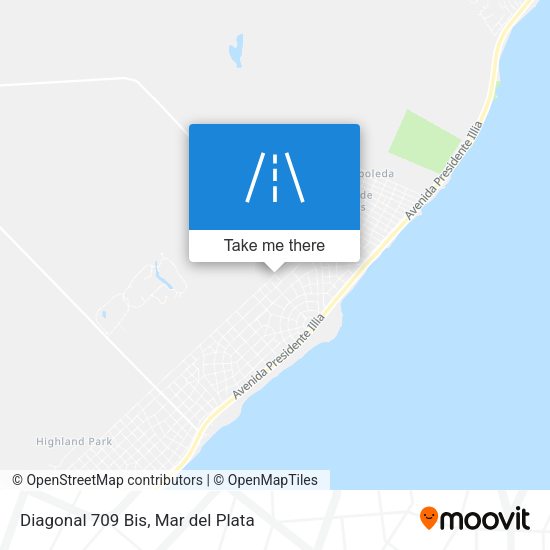 Diagonal 709 Bis map