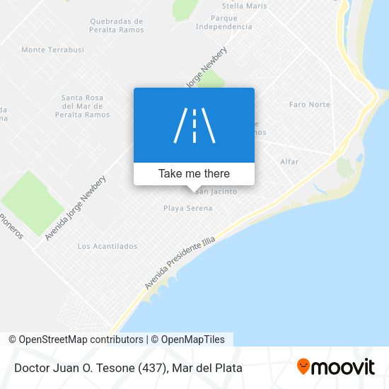 Doctor Juan O. Tesone (437) map