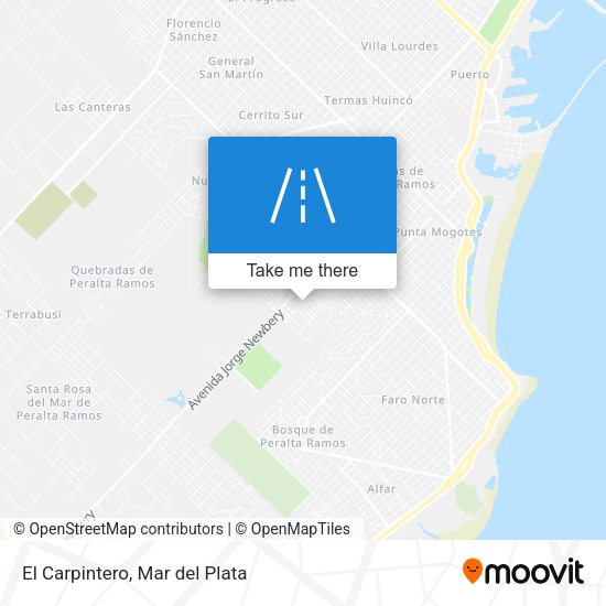 Mapa de El Carpintero