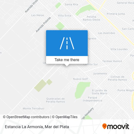 Mapa de Estancia La Armonía
