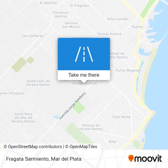 Mapa de Fragata Sarmiento