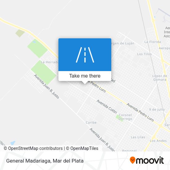 Mapa de General Madariaga