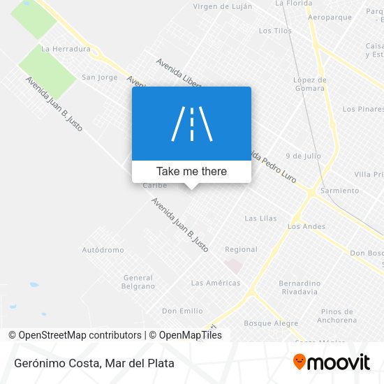 Gerónimo Costa map
