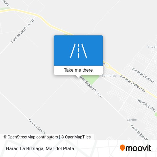 Haras La Biznaga map