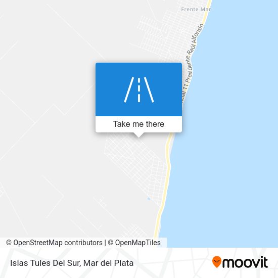 Mapa de Islas Tules Del Sur