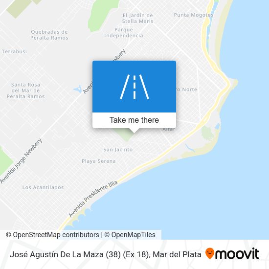 José Agustín De La Maza (38) (Ex 18) map