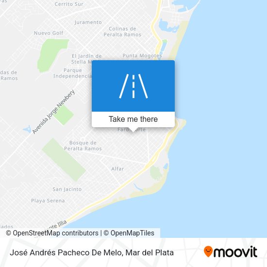 Mapa de José Andrés Pacheco De Melo