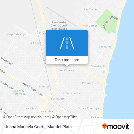 Juana Manuela Gorriti map