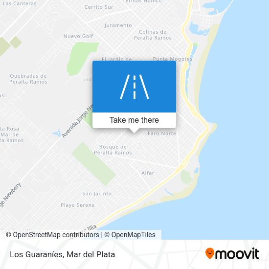 Los Guaraníes map