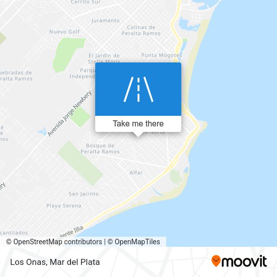 Mapa de Los Onas