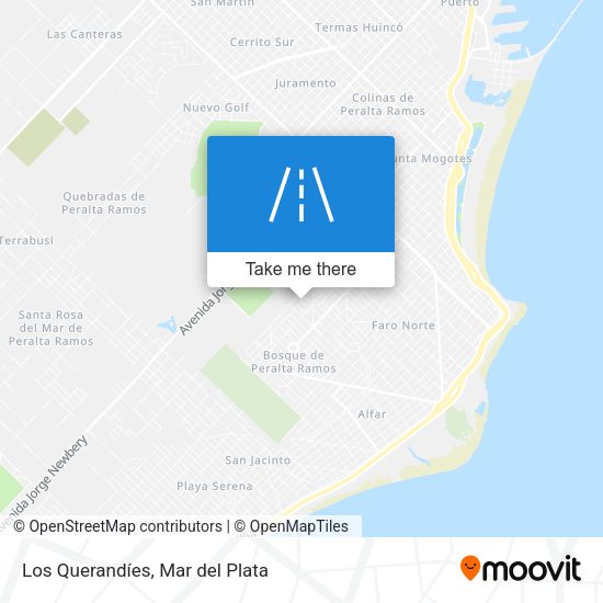 Los Querandíes map