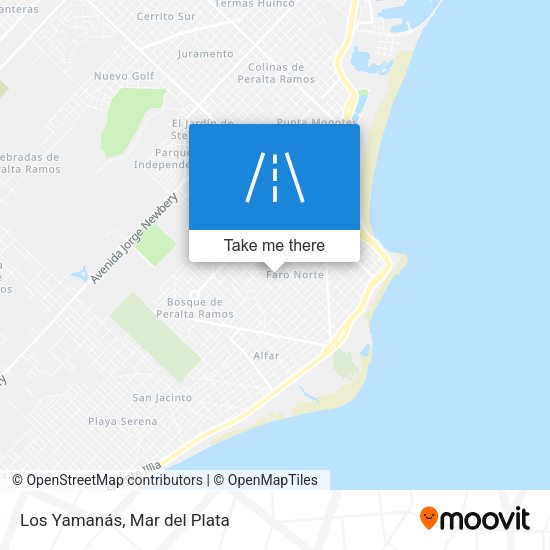 Mapa de Los Yamanás