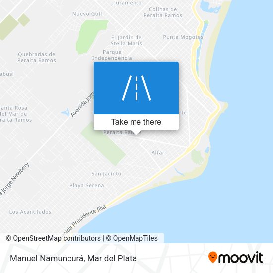 Manuel Namuncurá map