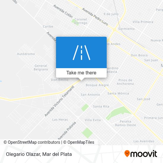 Olegario Olazar map