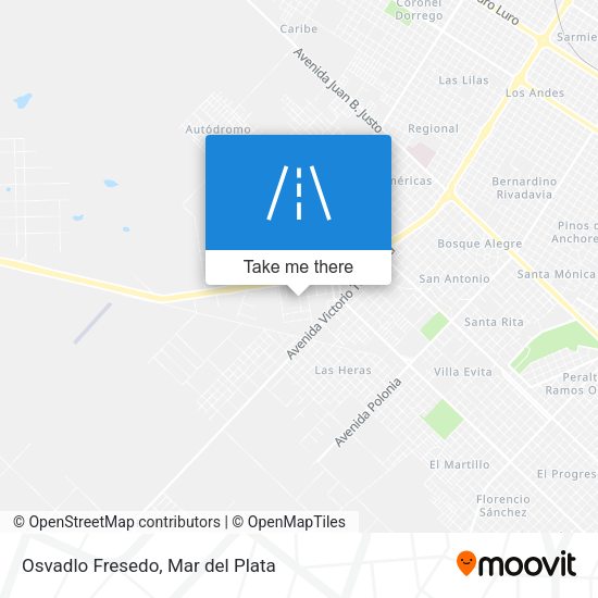 Mapa de Osvadlo Fresedo