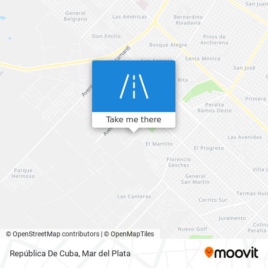 República De Cuba map