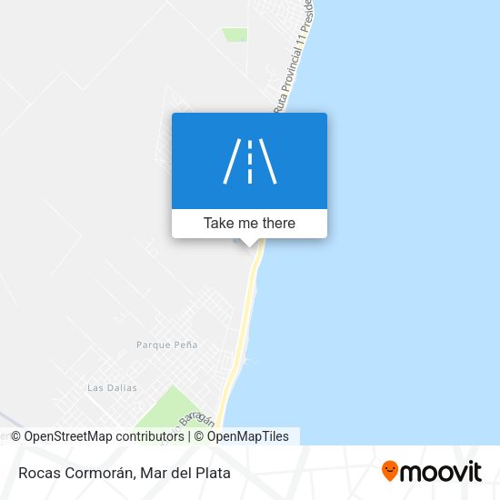 Rocas Cormorán map