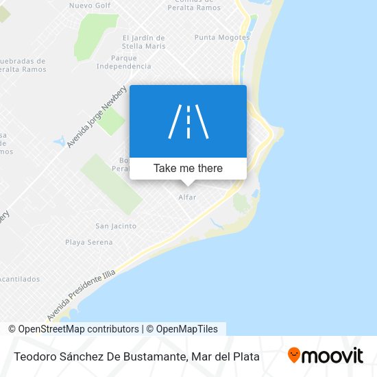 Mapa de Teodoro Sánchez De Bustamante