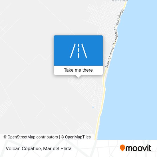 Mapa de Volcán Copahue