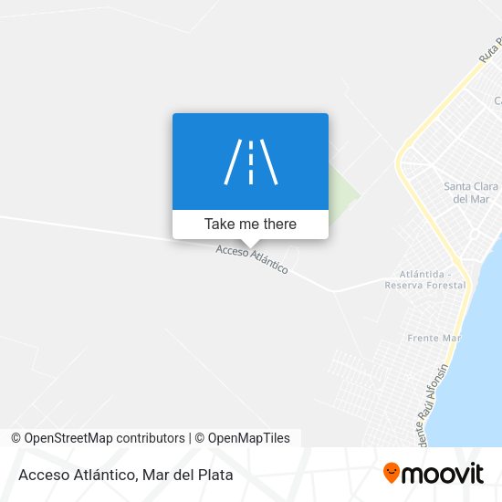 Acceso Atlántico map