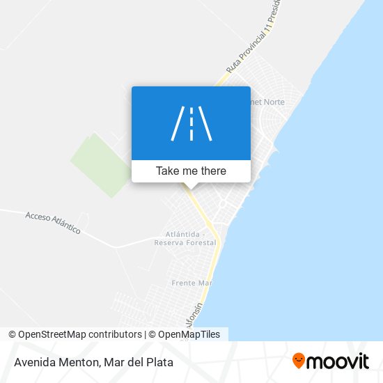 Avenida Menton map