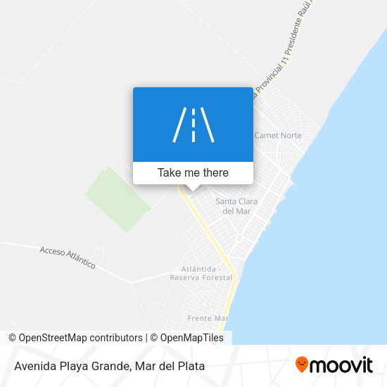 Avenida Playa Grande map