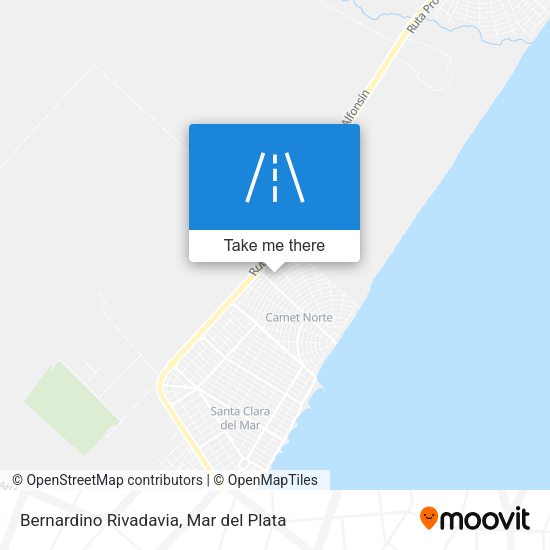 Bernardino Rivadavia map