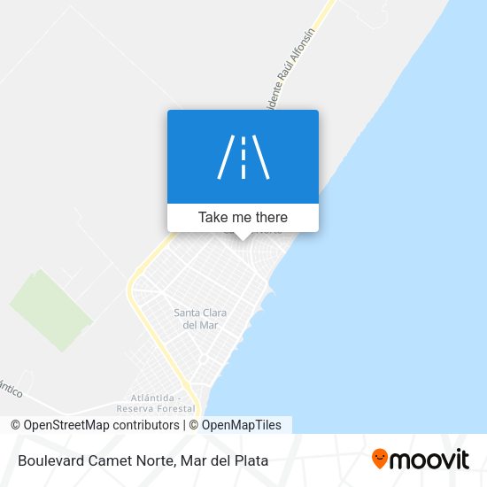 Boulevard Camet Norte map