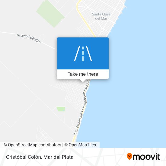 Mapa de Cristóbal Colón