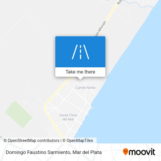 Domingo Faustino Sarmiento map