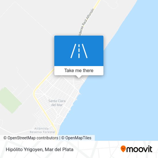 Hipólito Yrigoyen map